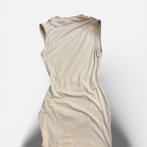 SHEIN Cream Sleeveless Tank dress